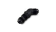Vibrant -6AN Bulkhead Adapter 45 Degree Elbow Fitting - Anodized Black Only Vibrant Fittings  AXOPROS