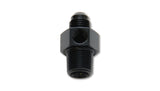 Vibrant -6AN Male to 3/8in NPT Male Union Adapter Fitting w/ 1/8in NPT Port Vibrant Fittings  AXOPROS