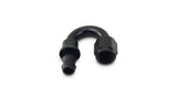 Vibrant -6AN Push-On 180 Deg Hose End Fitting - Aluminum Vibrant Fittings  AXOPROS