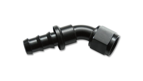 Vibrant -6AN Push-On 45 Deg Hose End Fitting - Aluminum Vibrant Fittings  AXOPROS