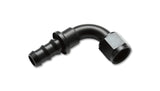 Vibrant -6AN Push-On 90 Deg Hose End Fitting - Aluminum Vibrant Fittings  AXOPROS