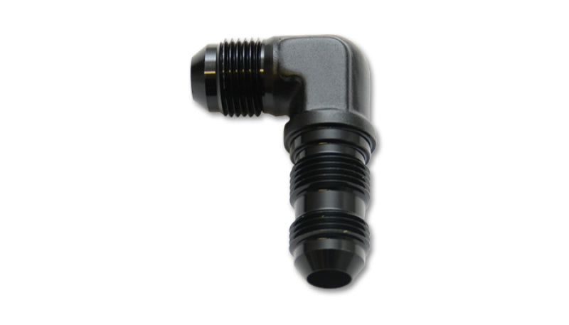 Vibrant -8AN Bulkhead Adapter 90 Degree Elbow Fitting - Anodized Black Only Vibrant Fittings  AXOPROS