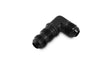Vibrant -8AN Bulkhead Adapter 90 Degree Elbow Fitting - Anodized Black Only Vibrant Fittings  AXOPROS