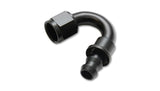 Vibrant -8AN Push-On 150 Deg Hose End Fitting - Aluminum Vibrant Fittings  AXOPROS