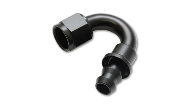 Vibrant -8AN Push-On 150 Deg Hose End Fitting - Aluminum Vibrant Fittings  AXOPROS