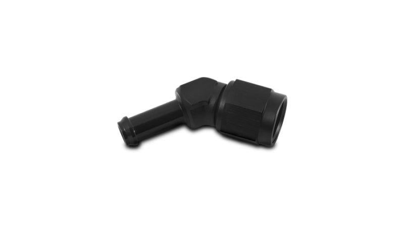 Vibrant -8AN to 1/2in Hose Barb 45 Degree Adapter - Anodized Black Vibrant Fittings  AXOPROS