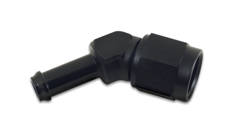 Vibrant -8AN to 1/2in Hose Barb 45 Degree Adapter - Anodized Black Vibrant Fittings  AXOPROS