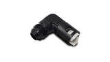 Vibrant 90 Degree Aluminum AN to Female Quick Connect -6AN - 0.3125in Hose Size Vibrant Aluminum Tubing  AXOPROS