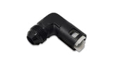 Vibrant 90 Degree Aluminum AN to Female Quick Connect -6AN - 0.3125in Hose Size Vibrant Aluminum Tubing  AXOPROS