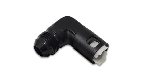 Vibrant 90 Degree Aluminum AN to Female Quick Connect -6AN - 0.3125in Hose Size Vibrant Aluminum Tubing  AXOPROS