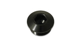 Vibrant Aluminum -16AN ORB Slimline Port Plug w/O-Ring - Anodized Black Vibrant Fittings  AXOPROS