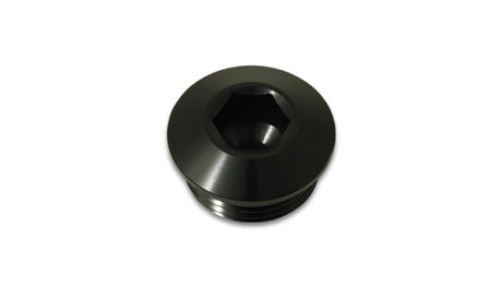 Vibrant Aluminum -6AN ORB Slimline Port Plug w/O-Ring - Anodized Black Vibrant Fittings  AXOPROS