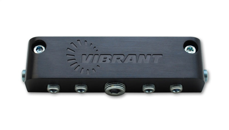 Vibrant Aluminum Vacuum Manifold (new design) - Black Vibrant Fittings  AXOPROS