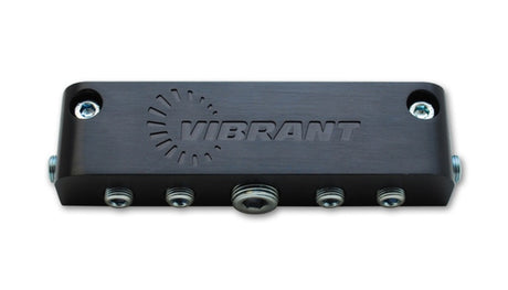 Vibrant Aluminum Vacuum Manifold (new design) - Black Vibrant Fittings  AXOPROS
