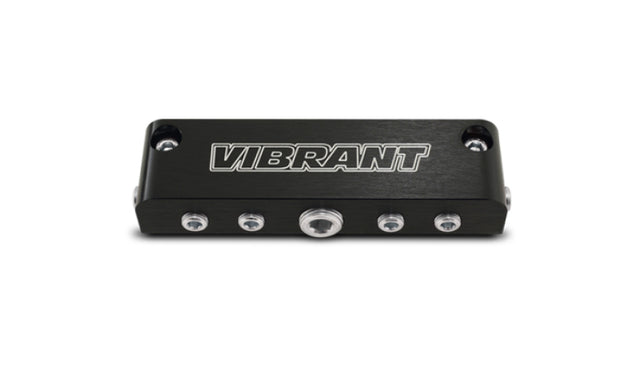 Vibrant Aluminum Vacuum Manifold (new design) - Black Vibrant Fittings  AXOPROS