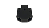 Vibrant Billet Aluminum Y-Block Fitting with 1/8in NPT Port -10AN x Dual -8AN ORB Vibrant Fittings  AXOPROS
