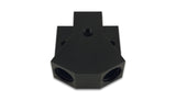 Vibrant Billet Aluminum Y-Block Fitting with 1/8in NPT Port -10AN x Dual -8AN ORB Vibrant Fittings  AXOPROS