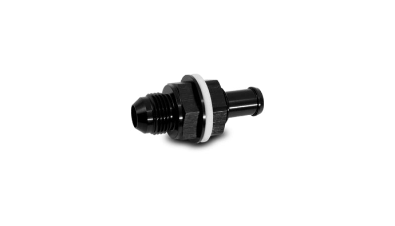 Vibrant Bulkhead Fuel Cell Adapter -6AN Male Flare x 5/16in Barb Vibrant Fittings  AXOPROS