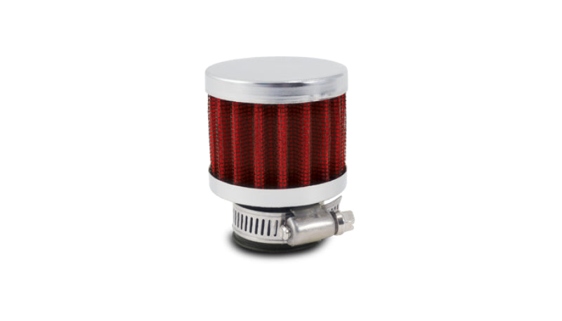 Vibrant Crankcase Breather Filter w/ Chrome Cap 1.25in 32mm Inlet ID Vibrant Air Filters - Universal Fit  AXOPROS