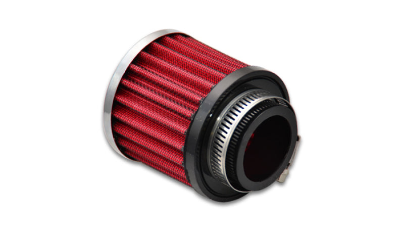 Vibrant Crankcase Breather Filter w/ Chrome Cap 1.5in 38mm Inlet ID Vibrant Air Filters - Universal Fit  AXOPROS