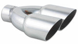 Vibrant Dual 3.5in Round SS Exhaust Tip (Single Wall Angle Cut) Vibrant Tips  AXOPROS