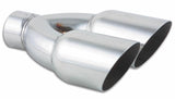 Vibrant Dual 3.5in Round SS Exhaust Tip (Single Wall Angle Cut) Vibrant Tips  AXOPROS