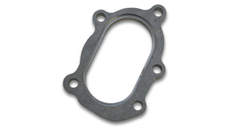 Vibrant GT25R / GT28R Discharge Flange with Oval Outlet (5 Bolt) Mild Steel 1/2in Thick Vibrant Flanges  AXOPROS