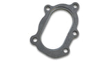 Vibrant GT25R / GT28R Discharge Flange with Oval Outlet (5 Bolt) T304 SS 1/2in Thick Vibrant Flanges  AXOPROS