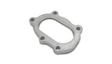 Vibrant GT25R / GT28R Discharge Flange with Oval Outlet (5 Bolt) T304 SS 1/2in Thick Vibrant Flanges  AXOPROS