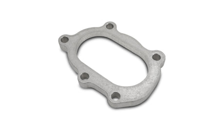 Vibrant GT25R / GT28R Discharge Flange with Oval Outlet (5 Bolt) T304 SS 1/2in Thick Vibrant Flanges  AXOPROS