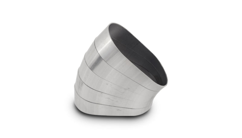 Vibrant Horizontal 304 SS Nominal 3 in. Oval / 3.75 in. Centerline Radius, 9 degree/cut -Set of 5 Vibrant Steel Tubing  AXOPROS