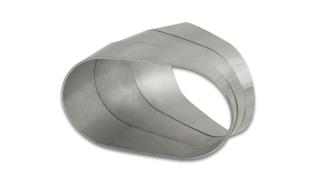 Vibrant Horizontal 304 SS Nominal 3in. Oval / 2.95in. Centerline Radius, 15 degree per cut -Set of 3 Vibrant Steel Tubing  AXOPROS