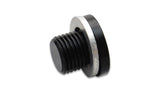 Vibrant M12 x 1.25 Metric Aluminum Port Plug with Crush Washer Vibrant Fittings  AXOPROS