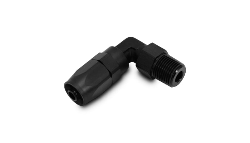 Vibrant Male NPT 90 Degree Hose End Fitting -10AN - 3/8 NPT Vibrant Fittings  AXOPROS