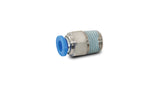Vibrant Male Straight Pneumatic Vacuum Fitting (1/4in NPT Thread) - for 1/4in (6mm) OD tubing Vibrant Fittings  AXOPROS