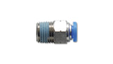 Vibrant Male Straight Pneumatic Vacuum Fitting (1/8in NPT Thread) for use with 5/32in(4mm) OD tubing Vibrant Fittings  AXOPROS
