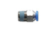 Vibrant Male Straight Pneumatic Vacuum Fitting (1/8in NPT Thread) for use with 5/32in(4mm) OD tubing Vibrant Fittings  AXOPROS