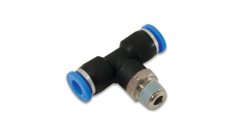 Vibrant Male Tee 1-Touch Fitting for 1/4in OD Tube (1/8in NPT) Vibrant Fittings  AXOPROS