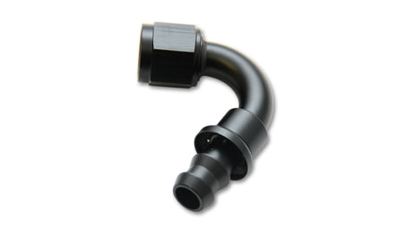 Vibrant Push-On 120 Degree Hose End Elbow Fitting - -4AN Vibrant Fittings  AXOPROS