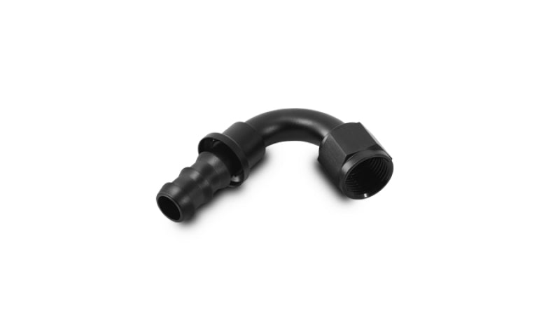 Vibrant Push-On 120 Degree Hose End Elbow Fitting - -6AN Vibrant Fittings  AXOPROS