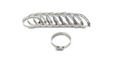 Vibrant S.S. Worm Gear Clamps Pack of 10 - Clamping Range: 4.05in - 5.00in (103mm - 127mm) Vibrant Clamps  AXOPROS