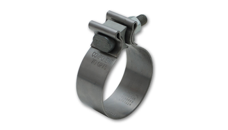Vibrant SS Accuseal Exhaust Seal Clamp for 2.25in OD Tubing (1in wide band) Vibrant Clamps  AXOPROS