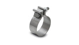 Vibrant SS Accuseal Exhaust Seal Clamp for 2in OD Tubing (1in wide band) Vibrant Clamps  AXOPROS