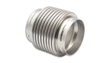 Vibrant SS Bellow Assembly w/ Solid Liner 3.5in ID x 4in overall L Electro Polished Vibrant Flanges  AXOPROS