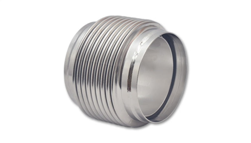 Vibrant SS Bellow Assembly w/ Solid Liner 4in inlet/outlet ID x 4in overall L Electro Polished Vibrant Flanges  AXOPROS