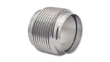 Vibrant SS Bellow Assembly w/ Solid Liner 4in inlet/outlet ID x 4in overall L Electro Polished Vibrant Flanges  AXOPROS
