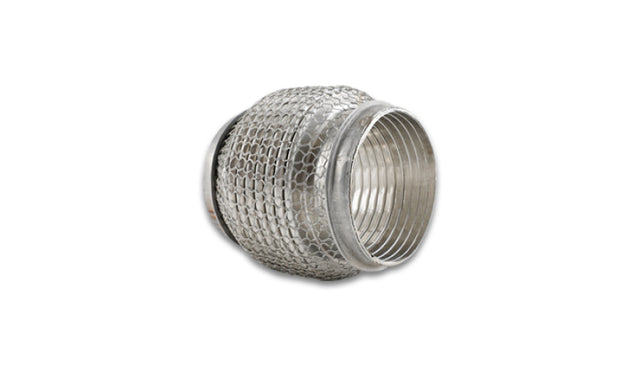 Vibrant SS Flex Coupling with Interlock Liner and Mesh Braid 3in inlet/outlet x 4in long Vibrant Flanges  AXOPROS