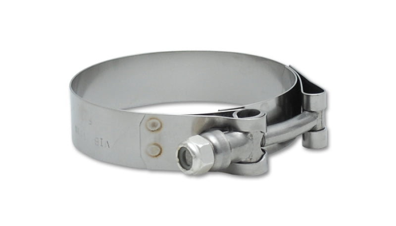Vibrant SS T-Bolt Clamps Pack of 2 Size Range: 3.38in to 3.62in Vibrant Clamps  AXOPROS