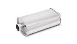 Vibrant StreetPower Oval Muff 5in x 9in x 15in long body 4in inlet I.D. x 4in outlet Center-Center Vibrant Muffler  AXOPROS