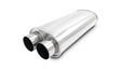 Vibrant Streetpower Oval Muffler 3.0in Dual Inlet/Outlet 18in Body Length Vibrant Muffler  AXOPROS